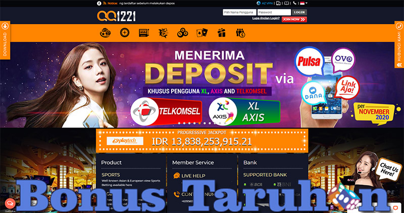 Bonus Taruhan Terbesar Dari Perusahaan Terpercaya QQ1221