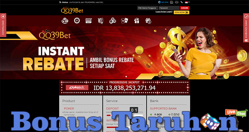 Promosi Dan Bonus Permainan Situs Judi QQ39Bet