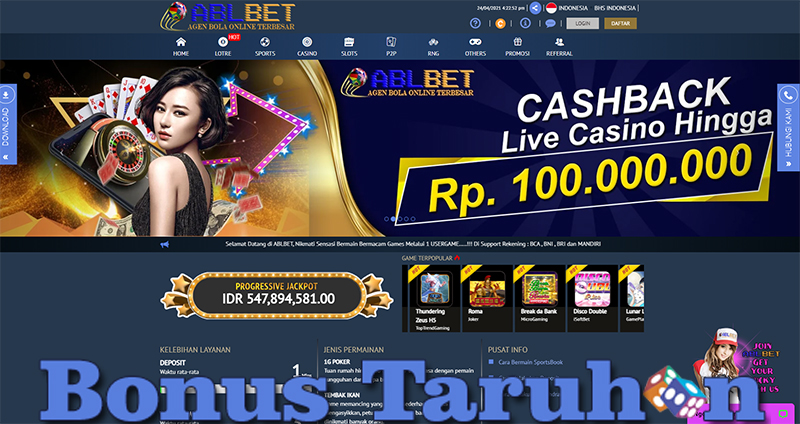 ABLBET Menyediakan Bonus Taruhan Judi Online Terbesar Dan Terlengkap