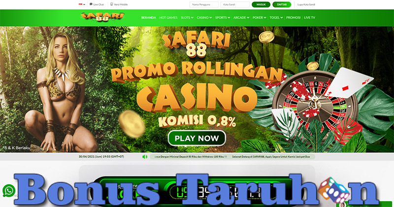 Safari88 Situs Agen Judi Dengan Bonus Taruhan Tertinggi