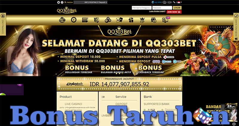 Bonus Taruhan QQ303Bet Terbesar Dan Promo Gila-Gilaan